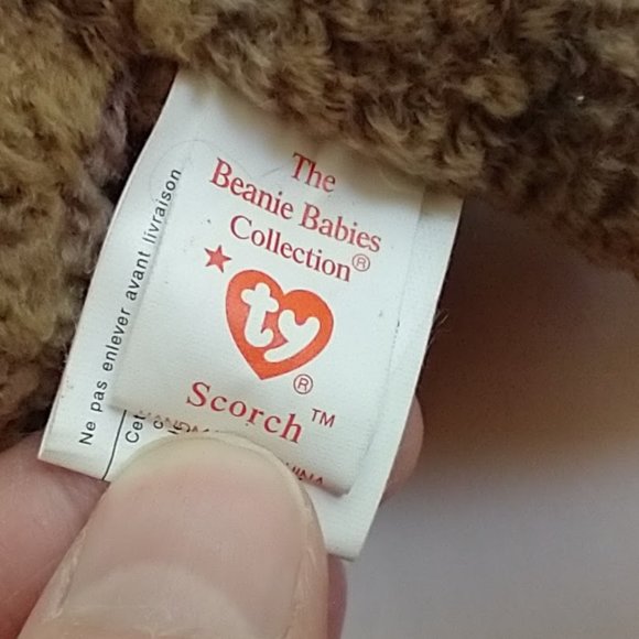 Ty Beanie Baby Scorch The Dragon Retired 1998 - Picture 8 of 9